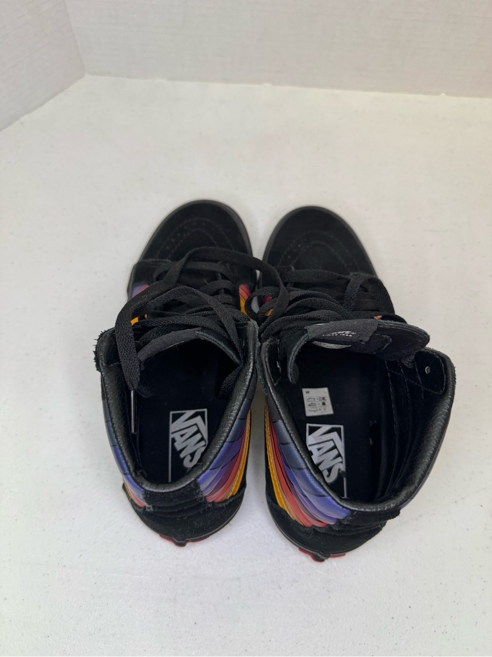 Vans OTW Sk8 Hi-Men 5.5/Women 7-Reissue Refract-Black Suede-Sunset Burst- 721356 - Picture 5 of 7
